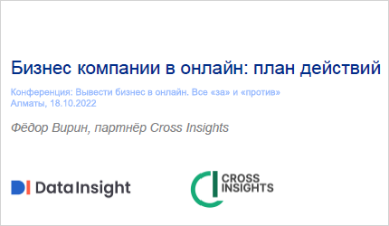 Федор Вирин, Cross Insights. Бизнес компании в онлайн: план действий
